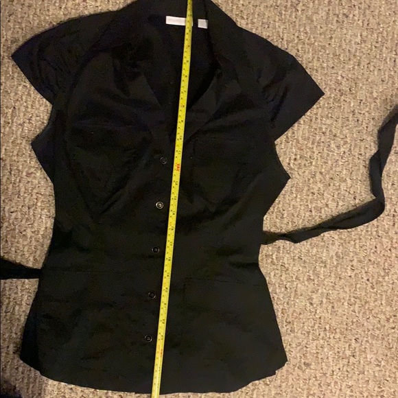 NY & Co Short Sleeve Black Button Down, M - Picture 6 of 6